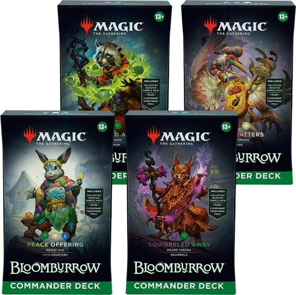 Bloomburrow Commander Deck Display Cards @ MSRP Bloomburrow Commander Deck Display Cards @ MSRP