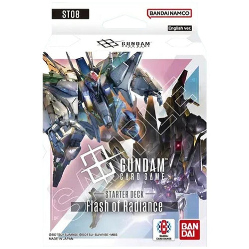 Gundam Card Game: Starter Decks: Celestial Drive/Flash of Radiance (ST07 and ST08) and Booster Display Bundle
