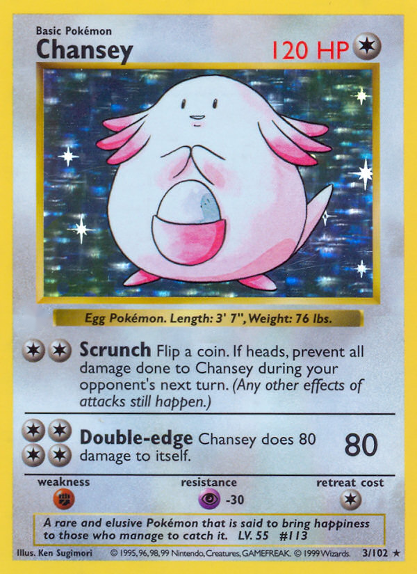 Chansey - Base Set - 003/102