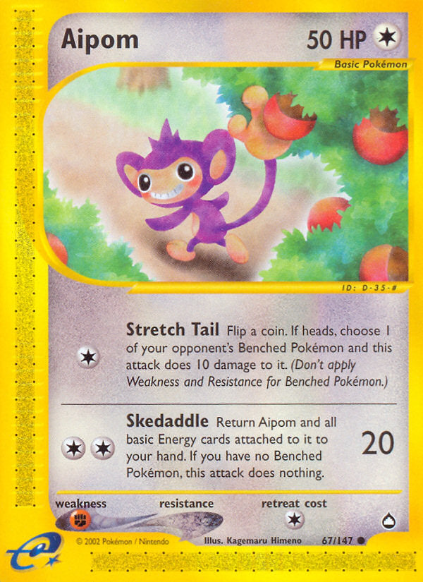 Aipom - Aquapolis - 067/147