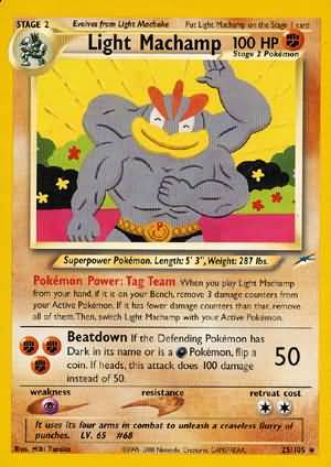 Light Machamp - Neo Destiny - 025/105