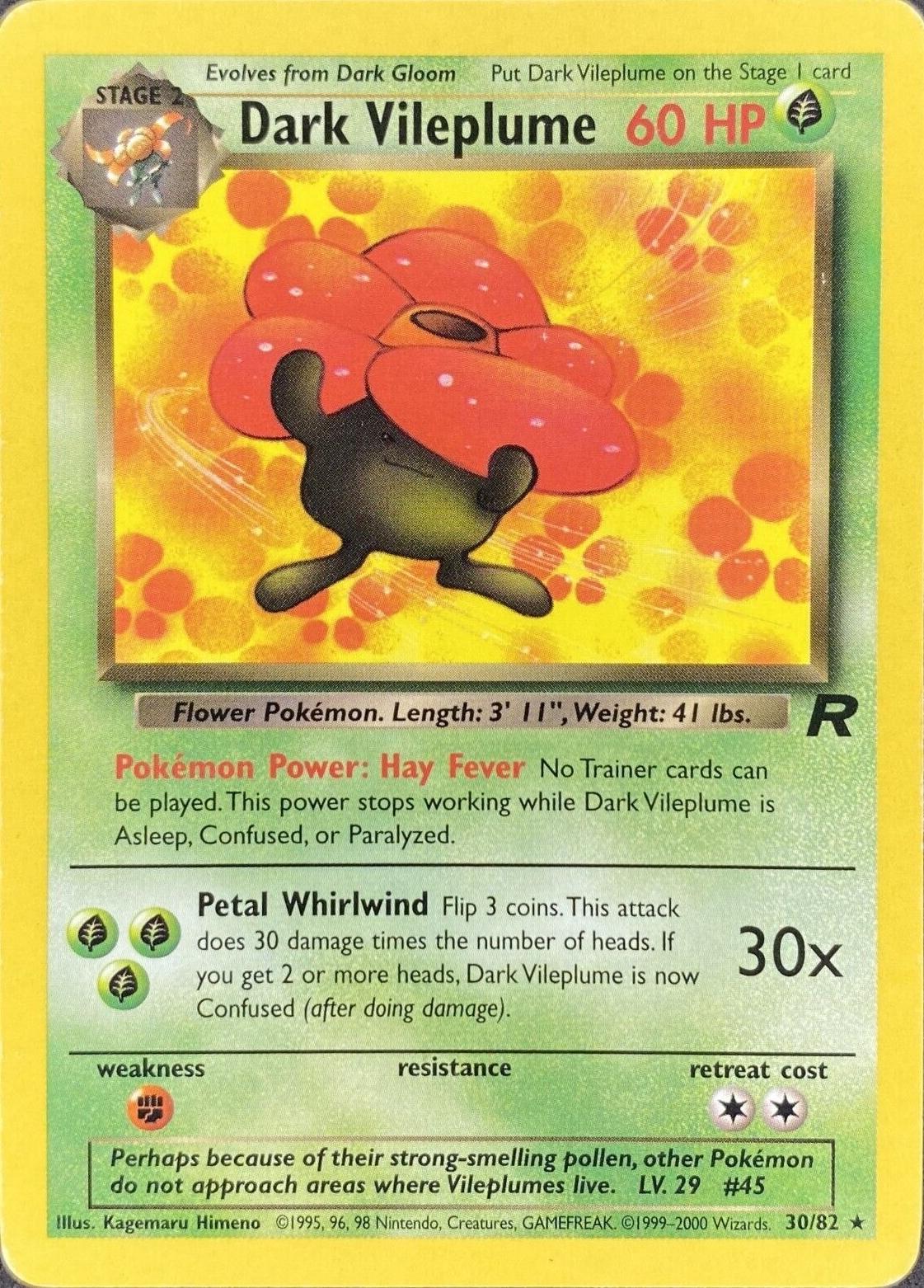 Dark Vileplume (30) - Team Rocket - 30/82