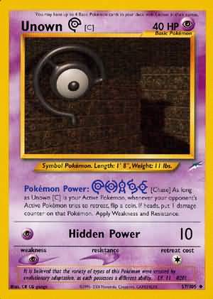 Unown [C] - Neo Destiny - 057/105