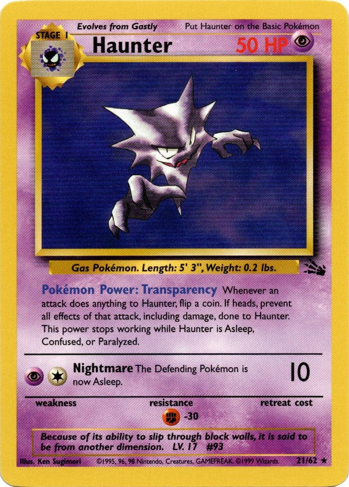 Haunter (21) - Fossil - 21/62