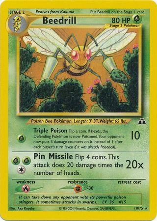 Beedrill - Neo Discovery - 18/75