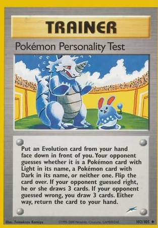 Pokemon Personality Test - Neo Destiny - 102/105