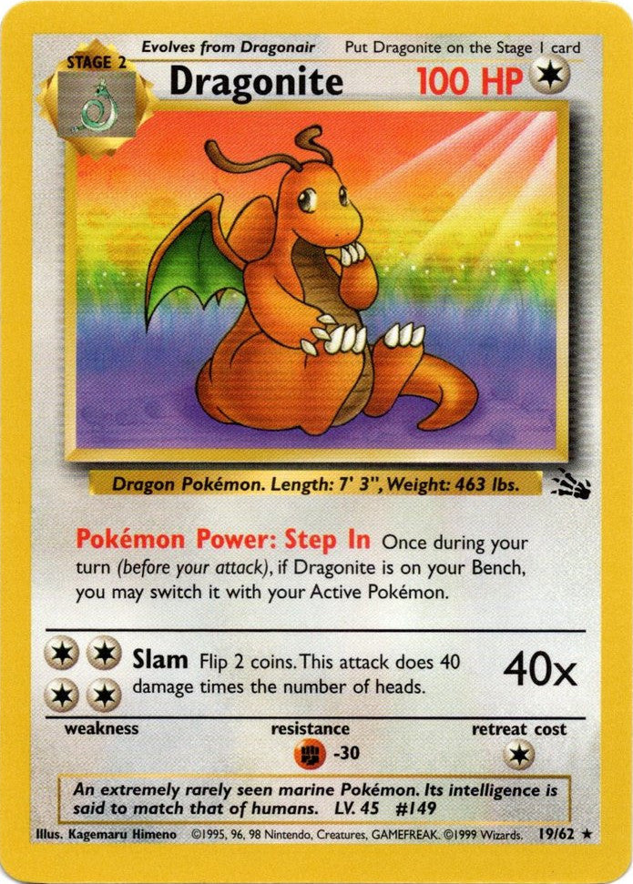 Dragonite (19) - Fossil - 19/62