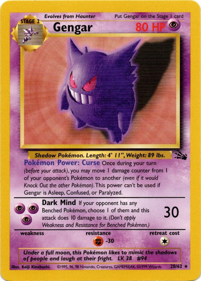 Gengar (20) - Fossil - 20/62