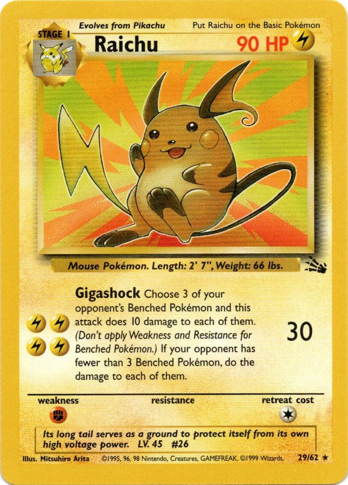 Raichu (29) - Fossil - 29/62