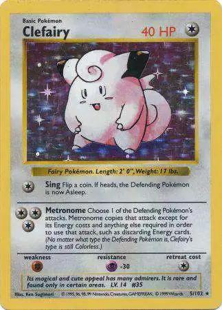 Clefairy - Base Set (Shadowless) - 005/102